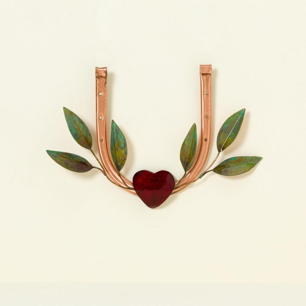 3-D Wall Art |   Copper Heart Horseshoe Art 3-D Wall Art 3-D Wall Art