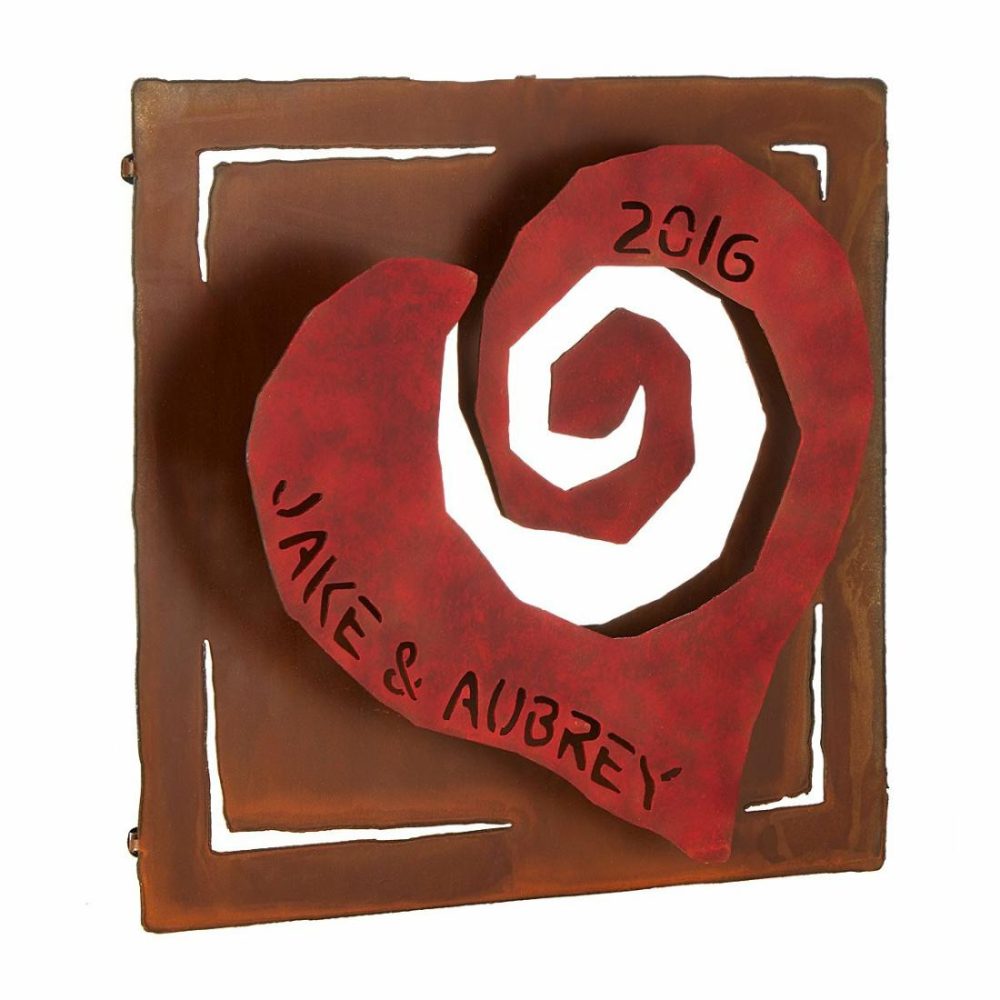 3-D Wall Art |   Personalized Heart Wall Sculpture 3-D Wall Art 3-D Wall Art