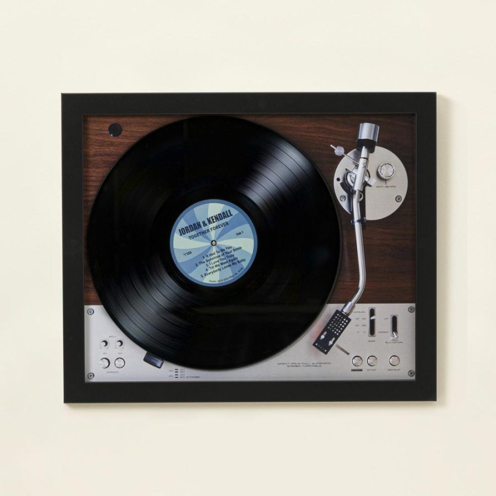 3-D Wall Art |   Personalized Turntable Upcycled Lp Record 3-D Wall Art 3-D Wall Art