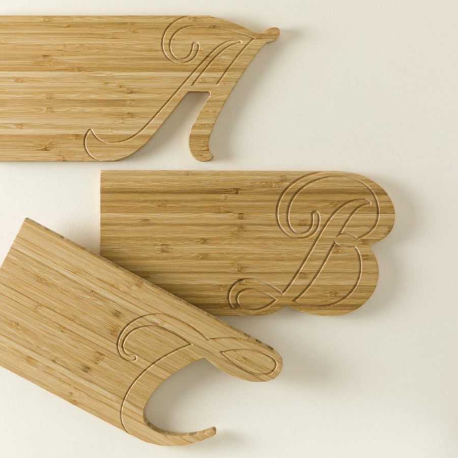 Bar Accessories |   Monogram Cutting Board Bar Accessories Bar Accessories