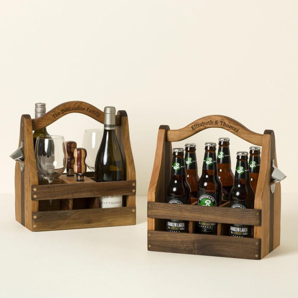 Bar Accessories |   Personalized Wine & Beer Convertible Carrier Bar Accessories Bar Accessories