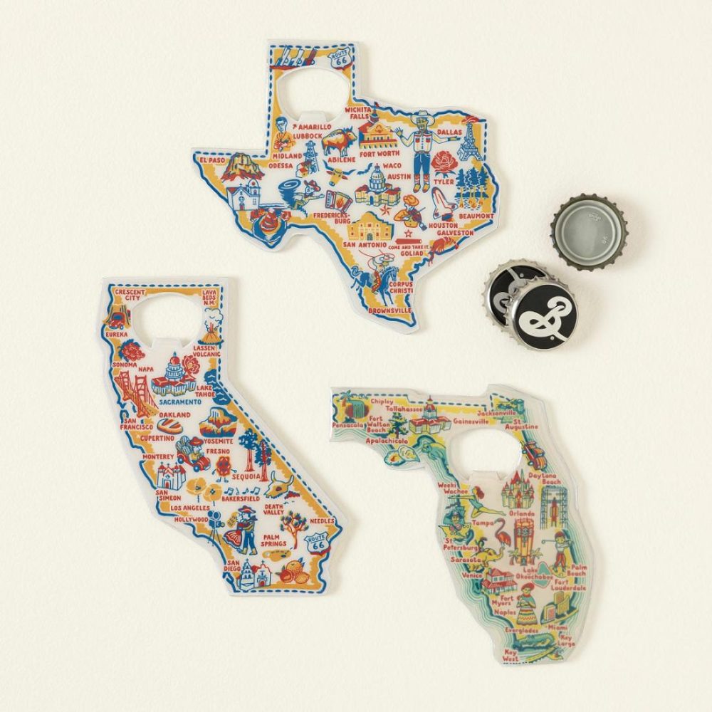 Bar Accessories |   State Map Bottle Opener Bar Accessories Bar Accessories