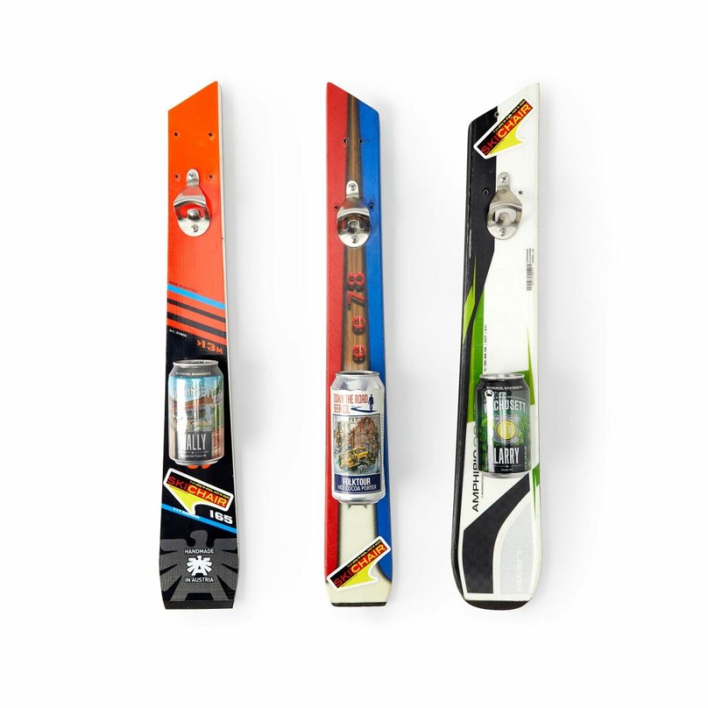 Beer Accessories |   Wall Mounted Recycled Ski Bottle Opener Barware Beer Accessories