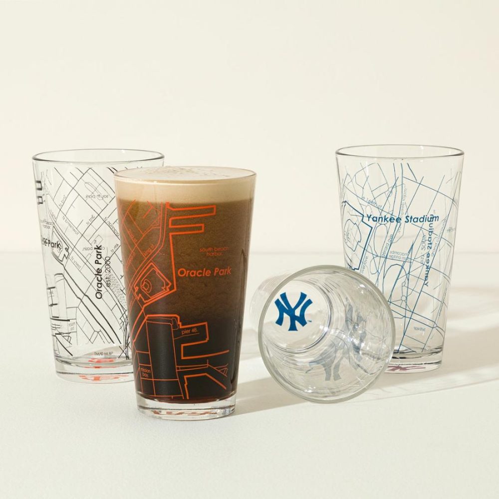 Beer Glasses |   Ballpark Pint Glasses – Set Of 2 Beer Glasses Beer Glasses