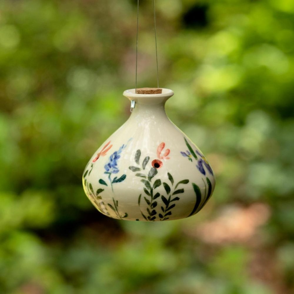 Birdhouses & Feeders |   Hand-Painted Porcelain Hummingbird Feeder Birdhouses & Feeders Birdhouses & Feeders