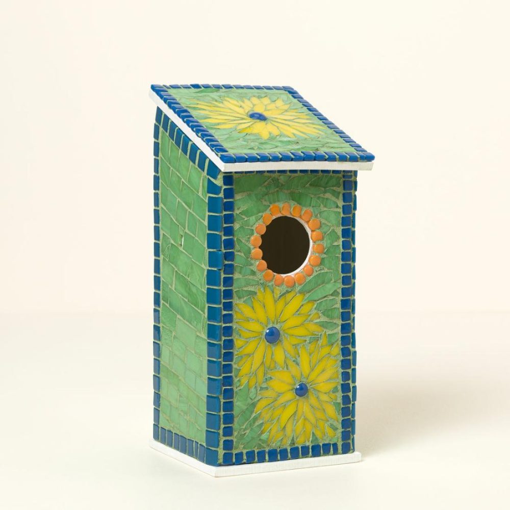 Birdhouses & Feeders |   Sunflower Mosaic Birdhouse Birdhouses & Feeders Birdhouses & Feeders