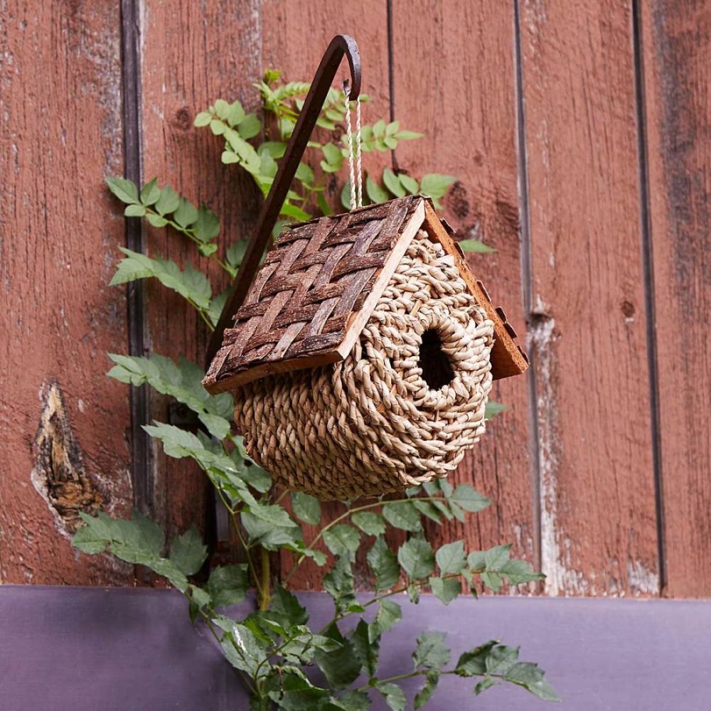 Birdhouses & Feeders |   Wicker Bird Bungalow Birdhouses & Feeders Birdhouses & Feeders