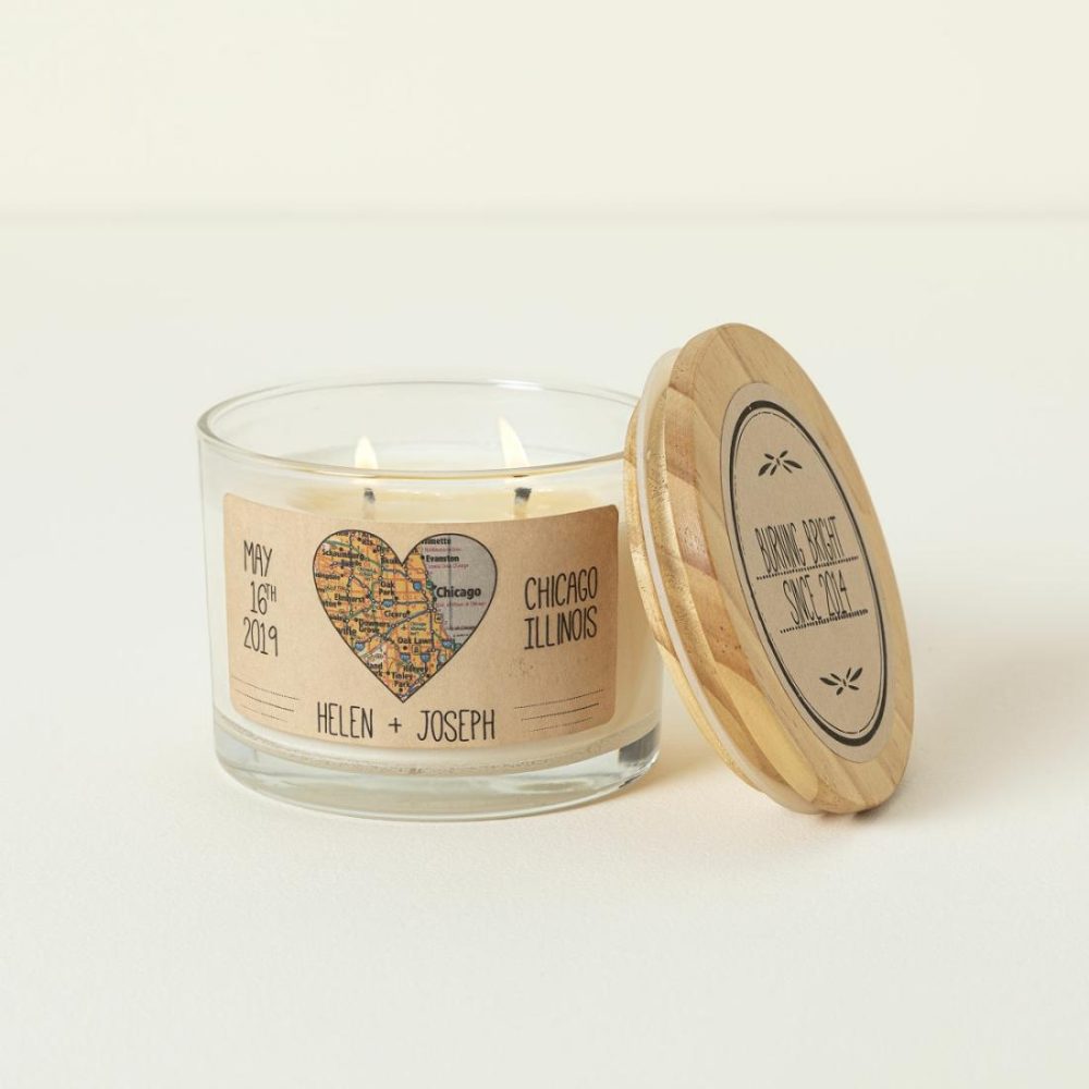 Candles |   Anniversary Map Candle Candles Candles