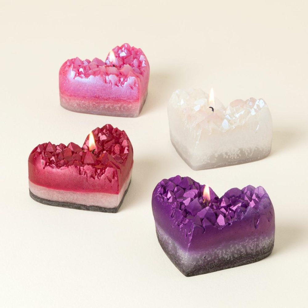 Candles |   Geode Heart Candle Candles Candles