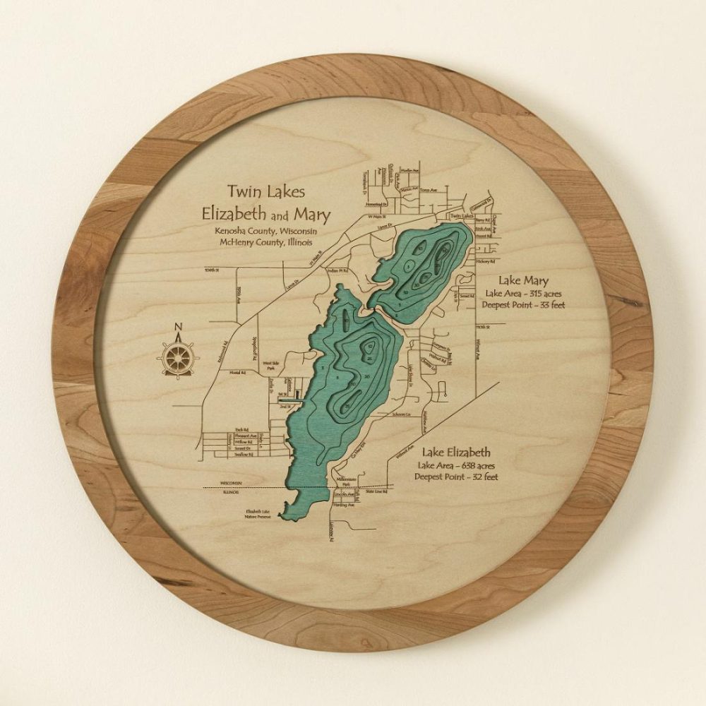 Cheese Boards & Slicers |   Lake Topography Art Lazy Susan Cheese Boards & Slicers Cheese Boards & Slicers