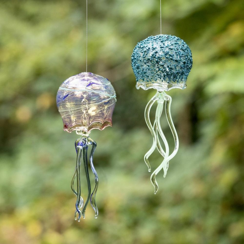 Chimes & Mobiles |   Glass Jellyfish Bells Chimes & Mobiles Chimes & Mobiles