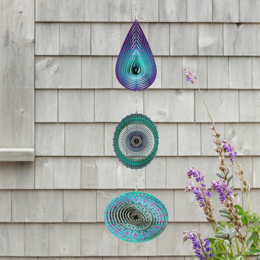 Chimes & Mobiles |   Mandala Trio Wind Spinner Chimes & Mobiles Chimes & Mobiles