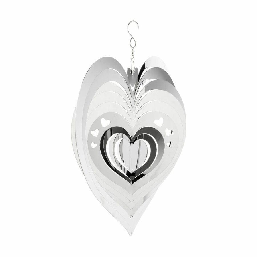 Chimes & Mobiles |   Mirror Heart Wind Spinner Chimes & Mobiles Chimes & Mobiles