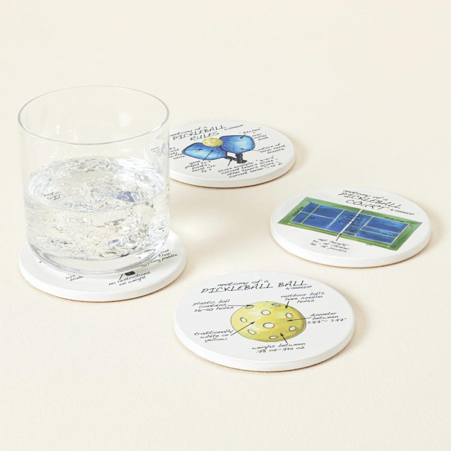 Coasters |   Anatomy Of Pickleball Coasters Coasters Coasters