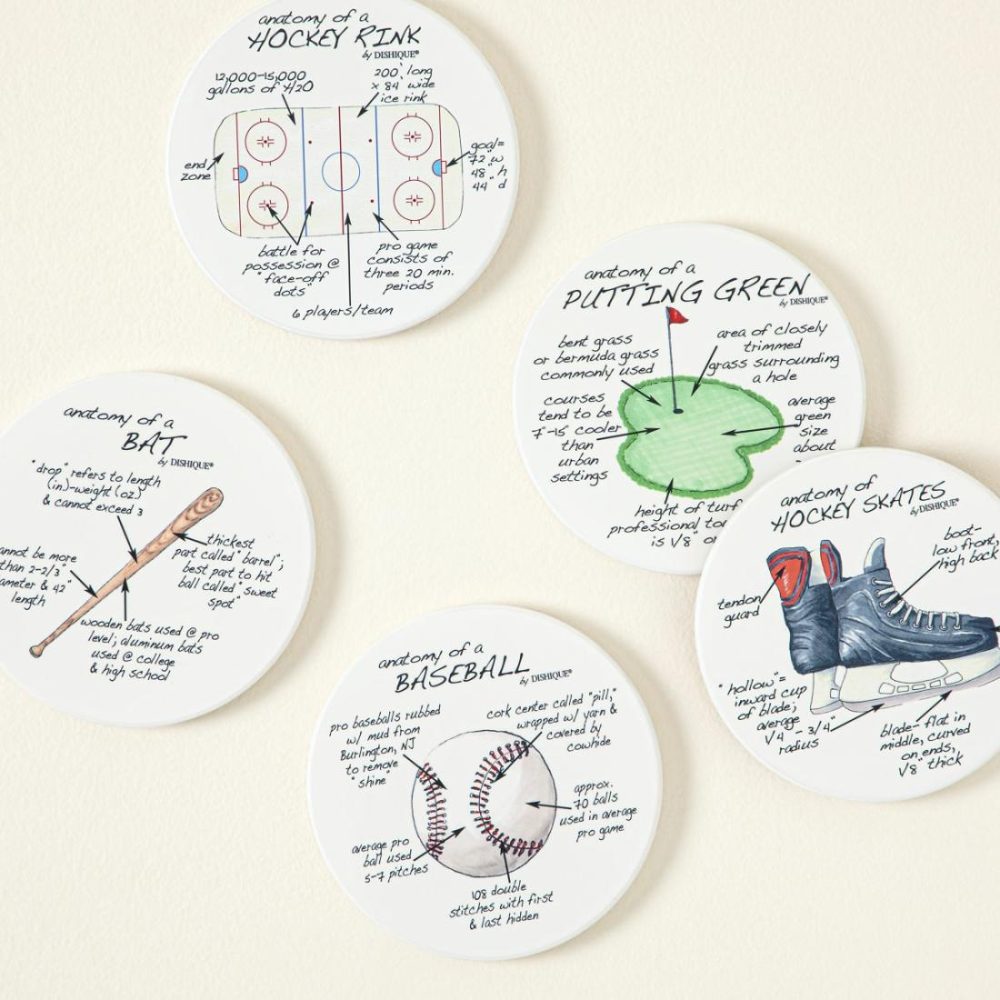 Coasters |   Anatomy Of Sports Coasters Coasters Coasters