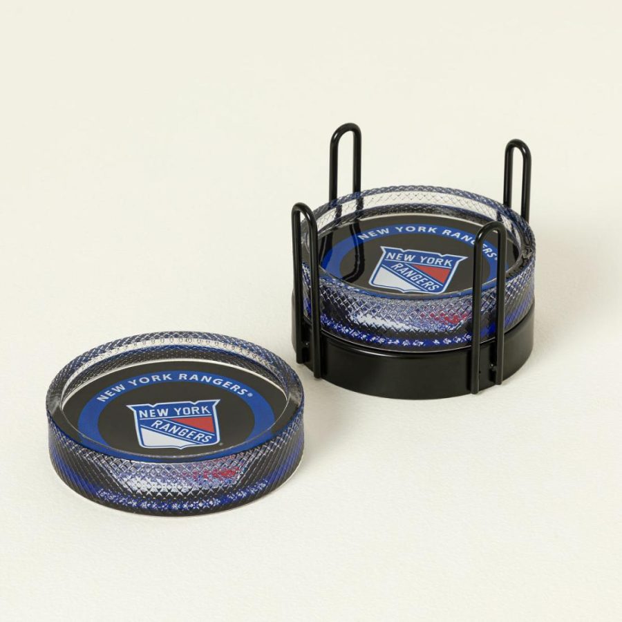 Coasters |   Nhl Puck-Shaped Glass Coaster Set Coasters Coasters