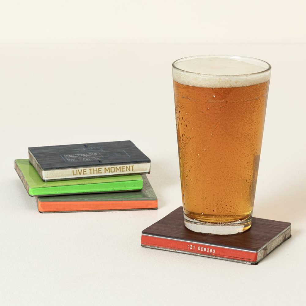 Coasters |   Recycled Ski Coasters Set Coasters Coasters