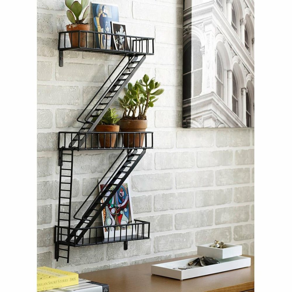 Decorative Accents |   Fire Escape Shelf Decor Decorative Accents