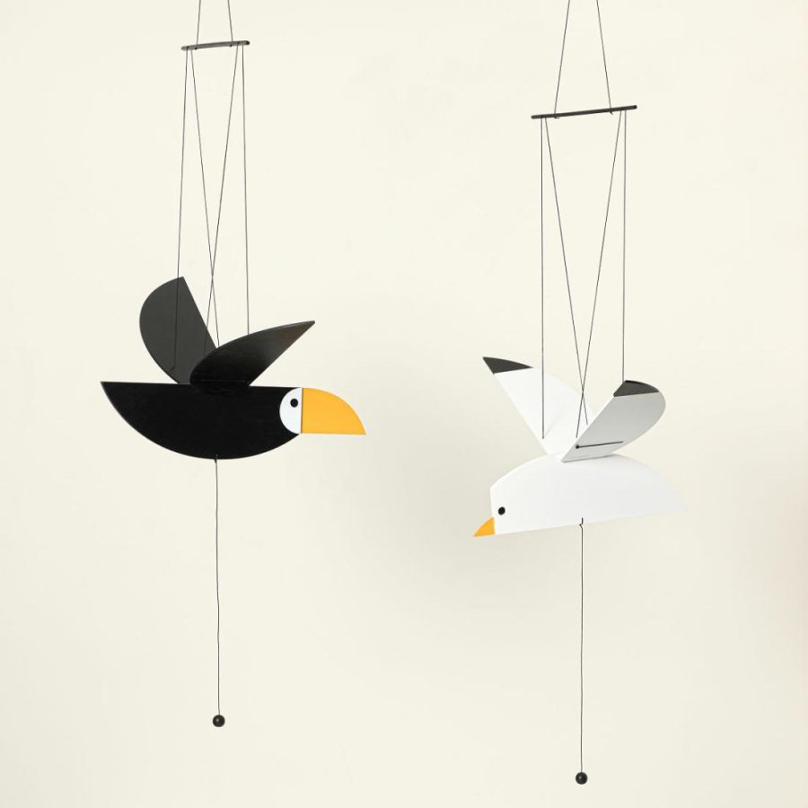 Decorative Accents |   Flapping Bird Mobile Decor Decorative Accents