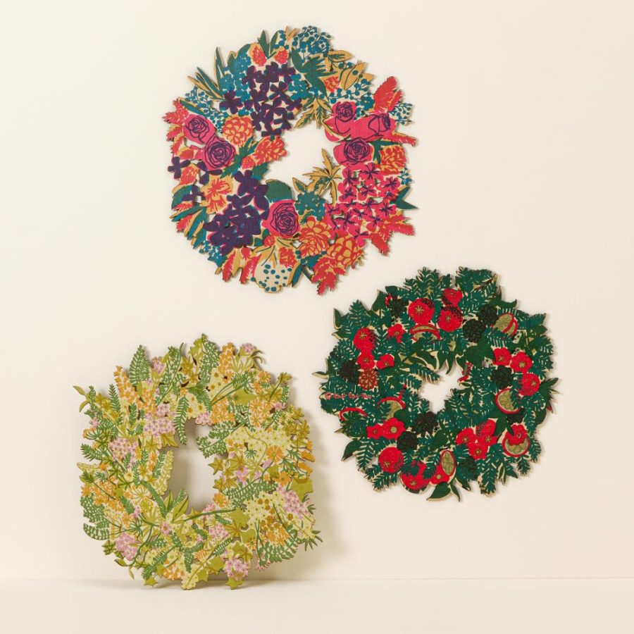 Decorative Accents |   Forever Floral Holiday Wreath Decor Decorative Accents