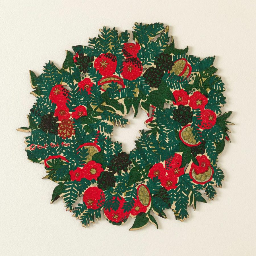 Decorative Accents |   Forever Floral Holiday Wreath Decor Decorative Accents