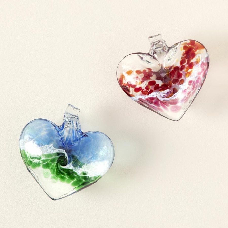 Decorative Accents |   Glass Heart Window Charm Decor Decorative Accents