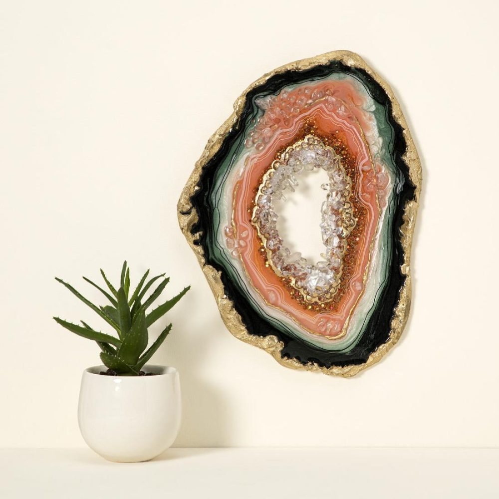 Decorative Accents |   Layers Of Love Geode Wall Art Decor Decorative Accents