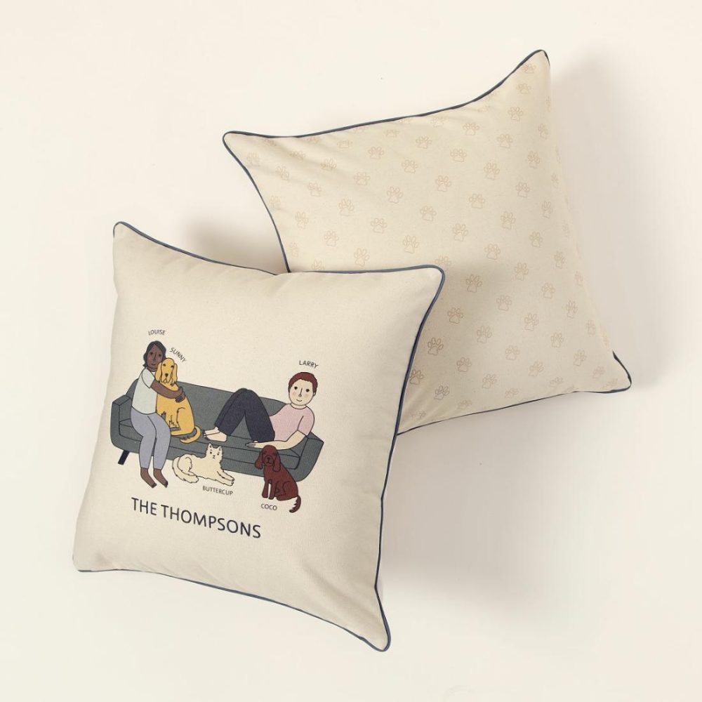 Decorative Accents |   Personalized Pet-Family Pillow Decor Decorative Accents