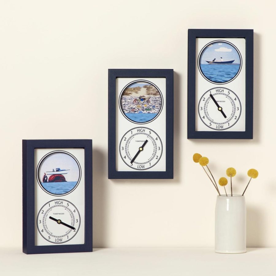 Decorative Accents |   Seaside Surprise Moving Tide Clock Decor Decorative Accents