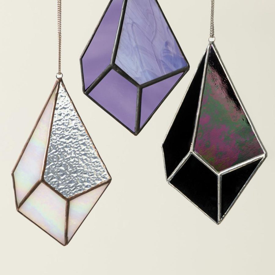 Decorative Accents |   Stained Glass Gemstone Suncatcher Decor Decorative Accents