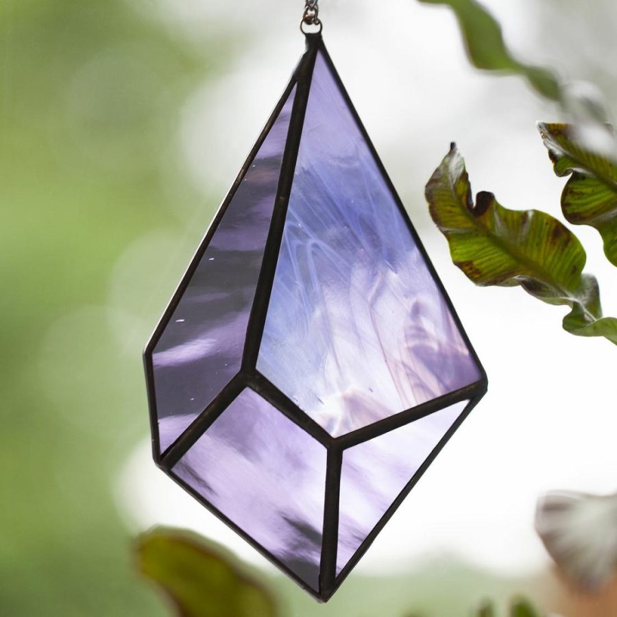 Decorative Accents |   Stained Glass Gemstone Suncatcher Decor Decorative Accents