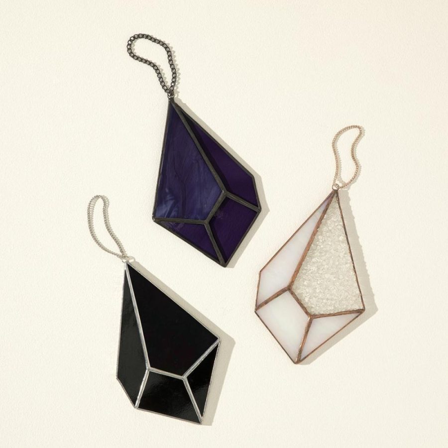 Decorative Accents |   Stained Glass Gemstone Suncatcher Decor Decorative Accents