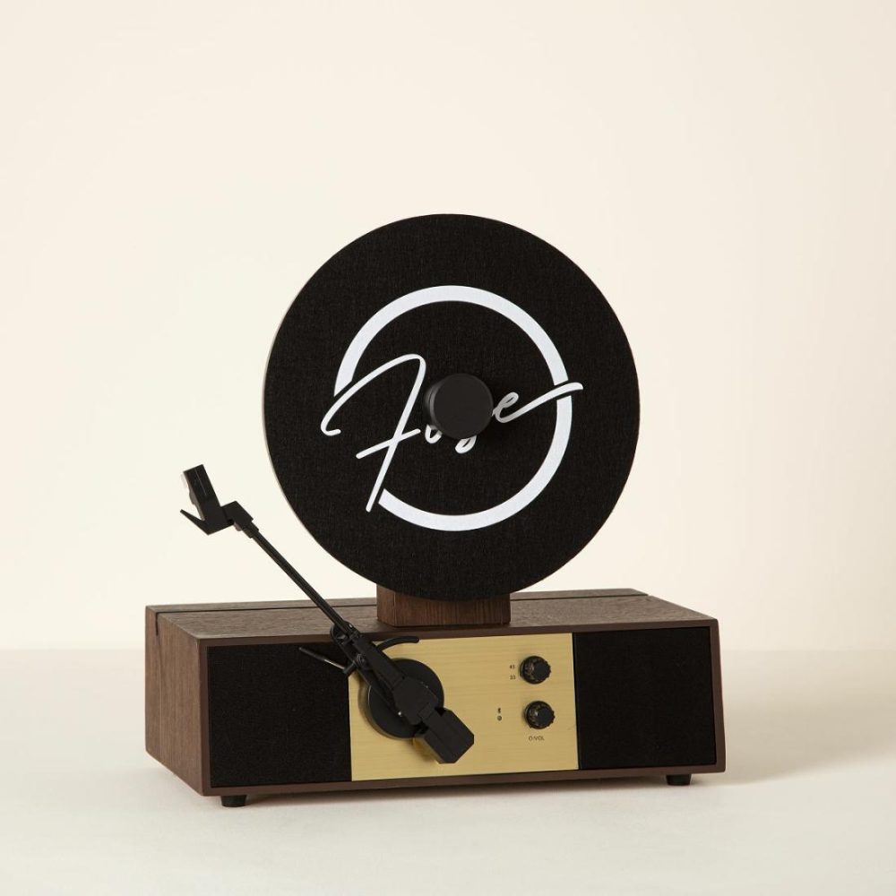 Decorative Accents |   Vertical Vinyl Record Player With Bluetooth Decor Decorative Accents