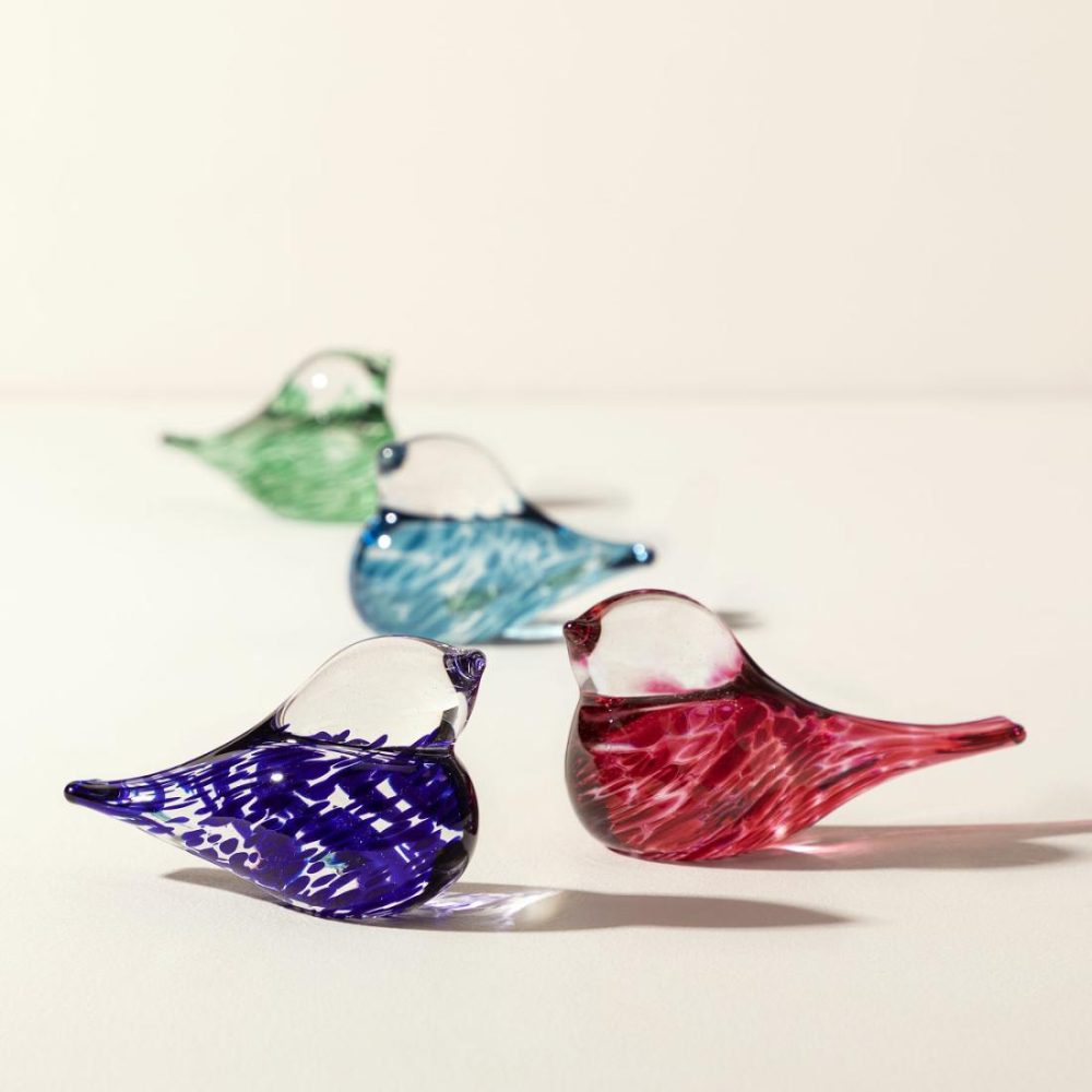 Desktop Sculptures |   Birthstone Glass Bird Desktop Sculptures Desktop Sculptures