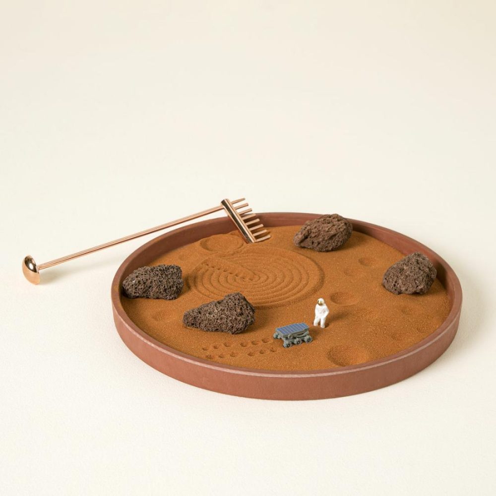 Desktop Sculptures |   Mission To Mindfulness Mars Zen Garden Desktop Sculptures Desktop Sculptures