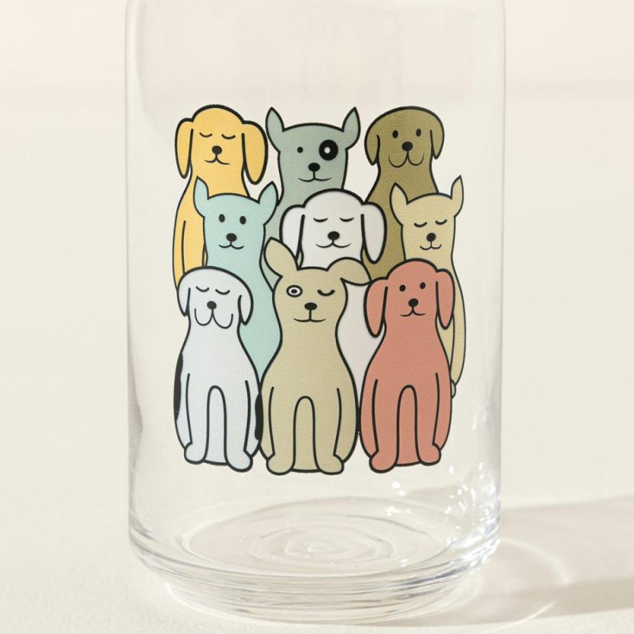 Drinking Glasses |   Dogs On Dogs Glasses – Set Of 2 Drinking Glasses Drinking Glasses