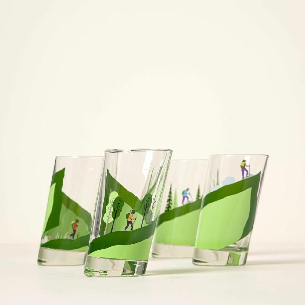 Drinking Glasses |   Hiker’S Journey Glassware Drinking Glasses Drinking Glasses