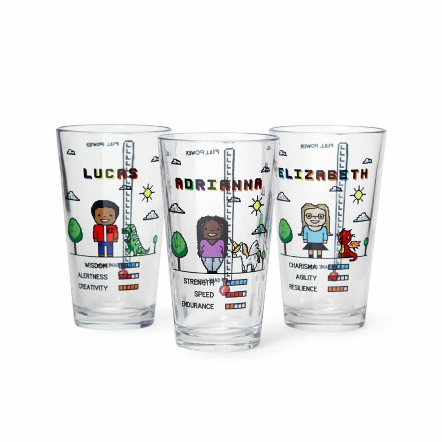 Drinking Glasses |   Personalized Retro Gamer Pint Glass Drinking Glasses Drinking Glasses