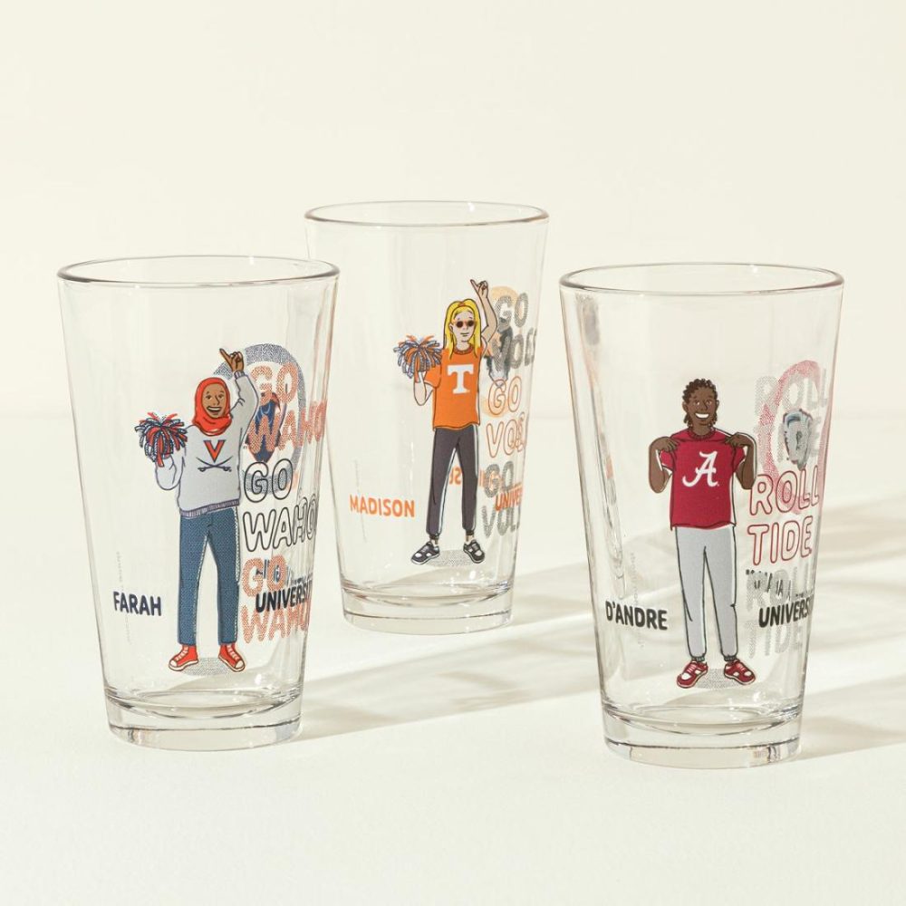 Drinking Glasses |   Show Your Spirit! Personalized College Pint Drinking Glasses Drinking Glasses