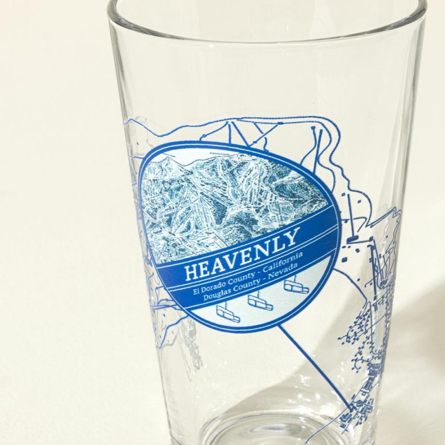 Drinking Glasses |   Ski Resort Map Glass Drinking Glasses Drinking Glasses