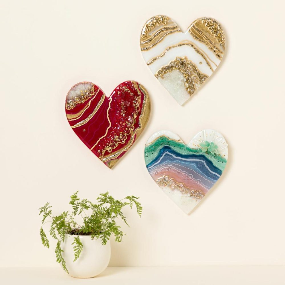 Family & Couple |   Milestone Anniversary Love Geode Art Art Family & Couple