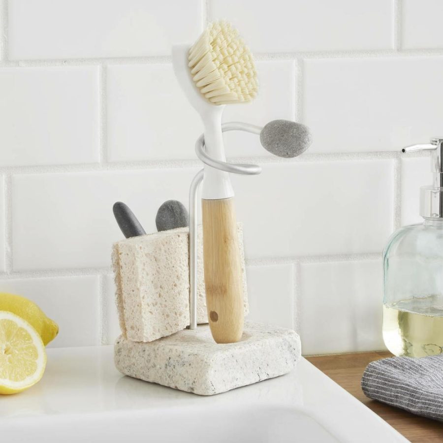 Food & Kitchen Storage |   Sea Stone Splash Sponge & Brush Holder Food & Kitchen Storage Food & Kitchen Storage