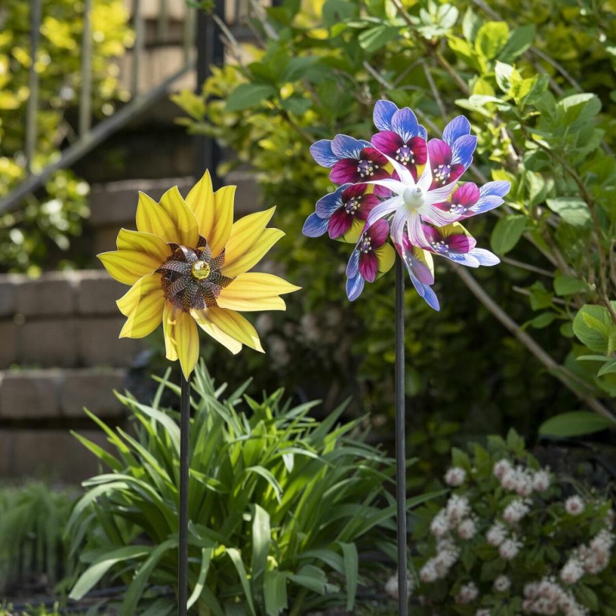 Garden Decor |   Flower Pinwheel Stake Garden Garden Decor