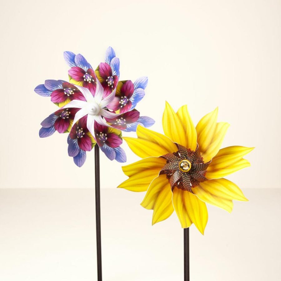 Garden Decor |   Flower Pinwheel Stake Garden Garden Decor