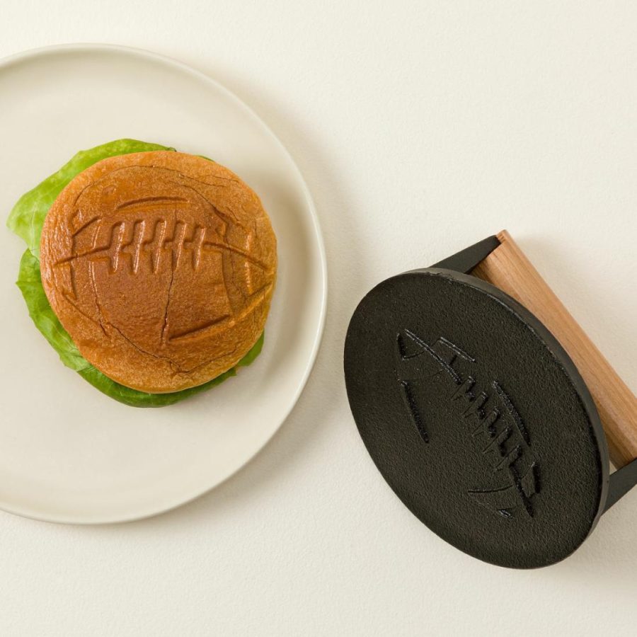 Garden Decor |   Football Fan Grill Press Garden Garden Decor