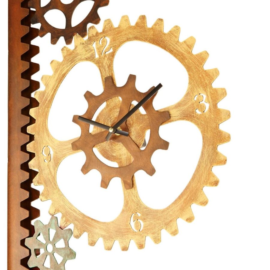 Garden Decor |   Garden Gears Outdoor Clock & Thermometer Garden Garden Decor