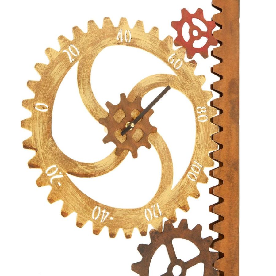 Garden Decor |   Garden Gears Outdoor Clock & Thermometer Garden Garden Decor