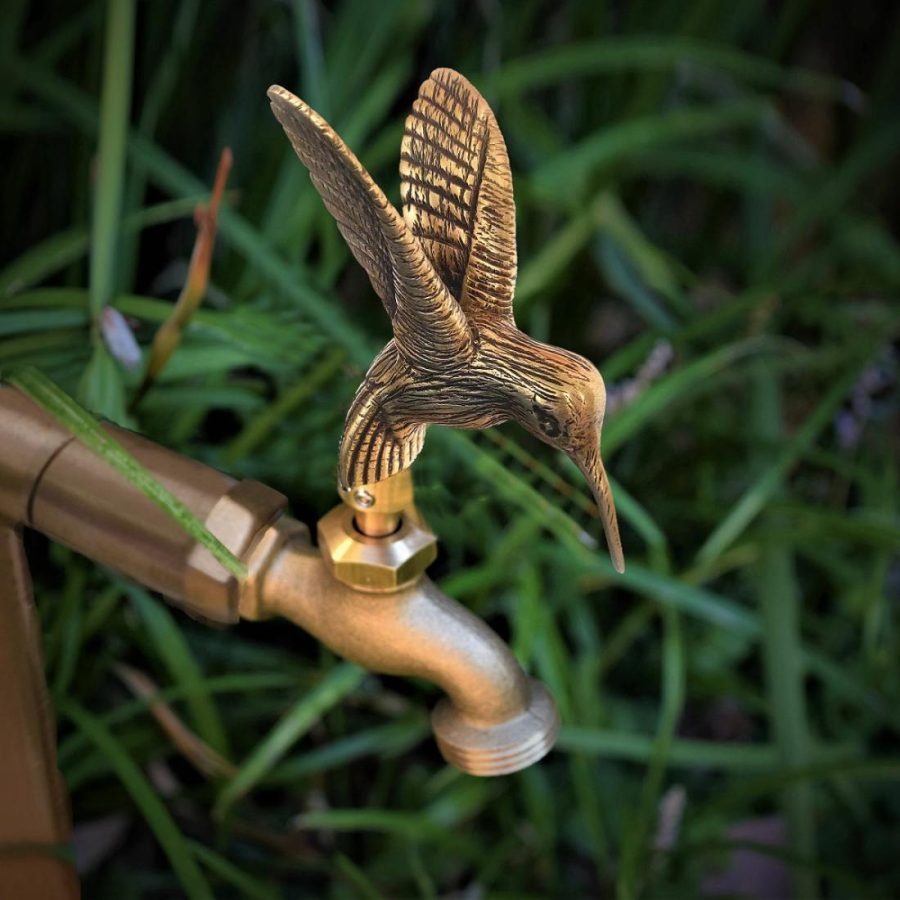 Garden Decor |   Hummingbird Faucet Handle Garden Garden Decor