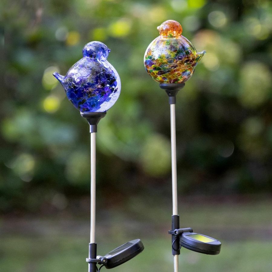 Garden Decor |   Light The Way Solar Bird Stake Garden Garden Decor