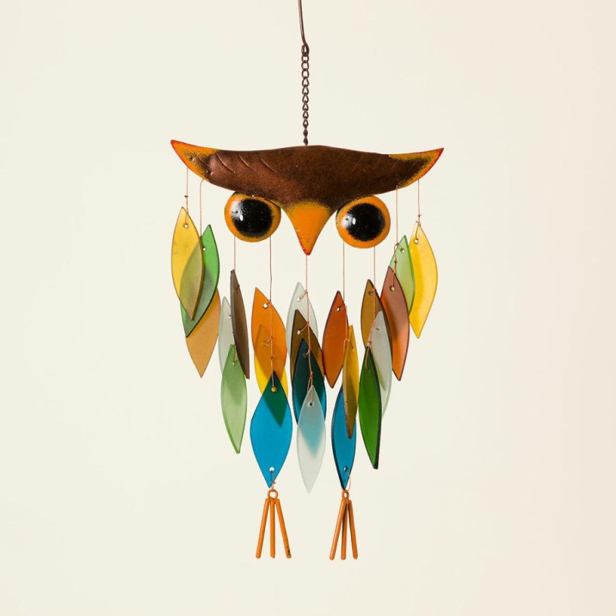 Garden Decor |   Owl Wind Chime Chimes & Mobiles Chimes & Mobiles